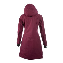 Lilas - Manteau long 150g Prune femme