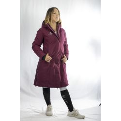 Lilas - Manteau long 50g Prune femme