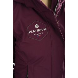 Lilas - Manteau long 50g Prune femme