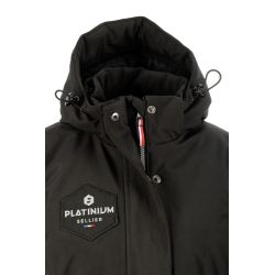 Lilas - Manteau long 50g Noir femme