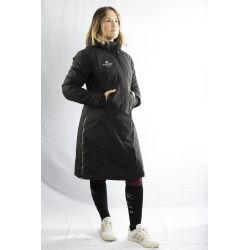 Lilas - Manteau long 150g Noir femme