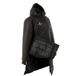 Lilas - Manteau long 150g Noir femme