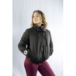 Tulipe - Veste fourrée mixte noire