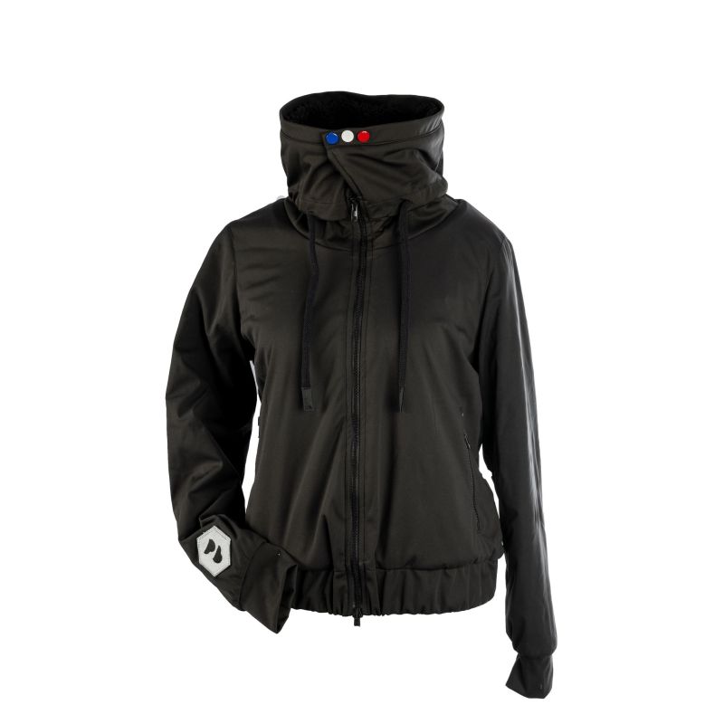 Tulipe - Veste fourrée mixte noire