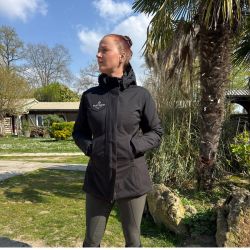 Lilas - Manteau court 150g Noir femme