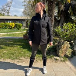 copy of Lilas - Manteau court 150g Noir femme